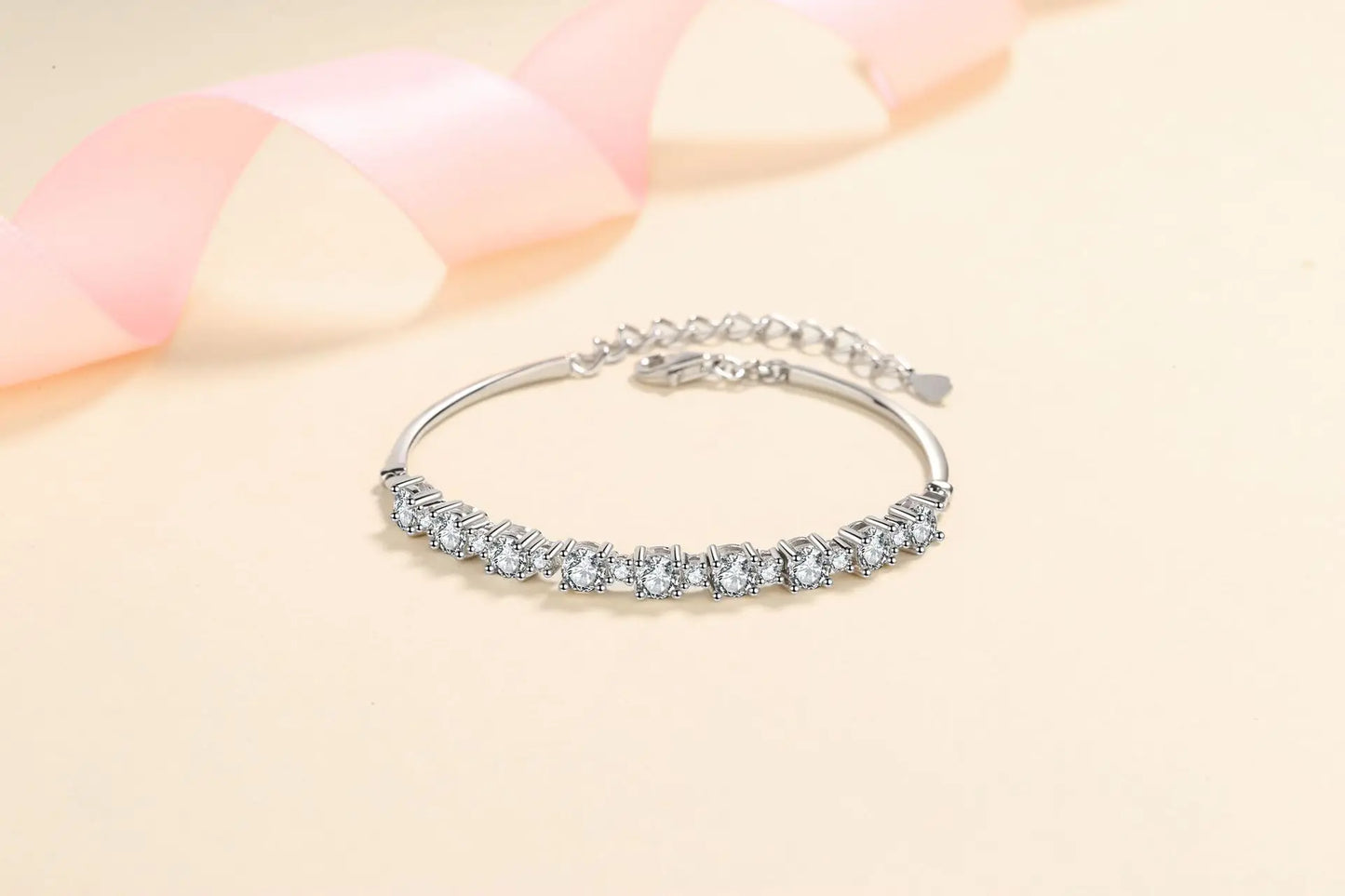 לירון | צמיד בנגל מוסונייט טרנדי