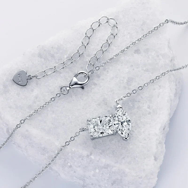 אילין | תליון מואיסנייט בחיתוך רדיאנט ומרקיז