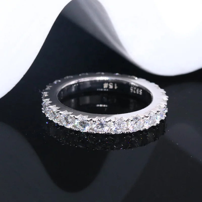 נורין | טבעת מוסונייט חישוק מלא 3 מ״מ