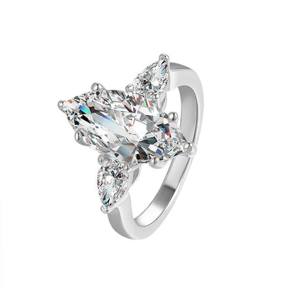 נועה | טבעת מוסונייט מרקיז 3 קראט