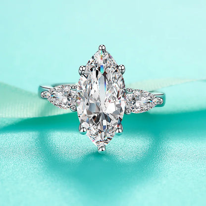 נועה | טבעת מוסונייט מרקיז 3 קראט