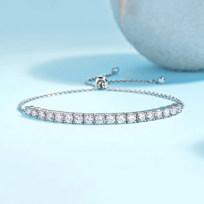 מאיה | צמיד טניס מוסונייט מתכוונן