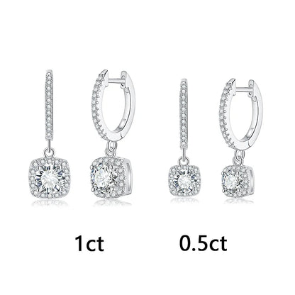 אלנור | עגילי מוסונייט טיפה קלאסיים