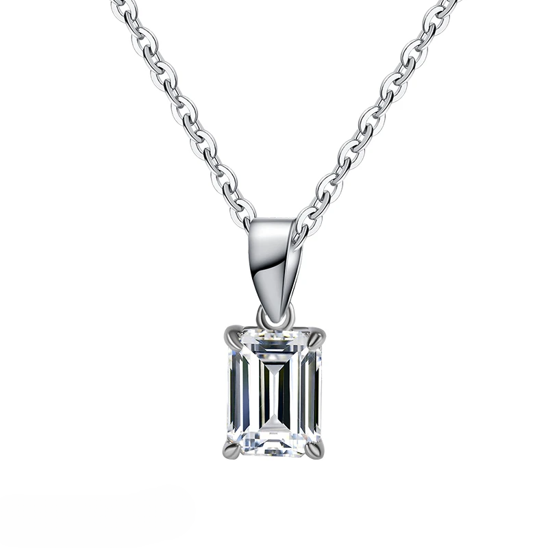 אביגיל | שרשרת מואיסנייט חיתוך אמרלד