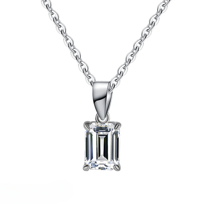 אביגיל | שרשרת מואיסנייט חיתוך אמרלד