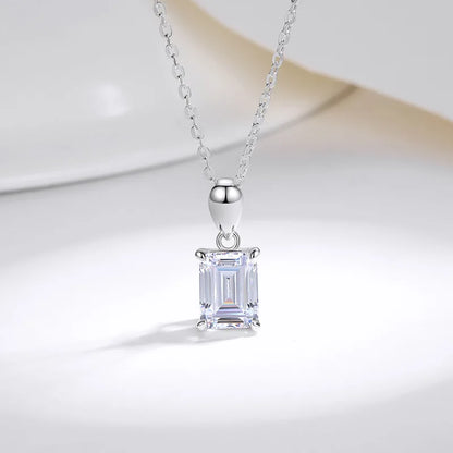 אביגיל | שרשרת מואיסנייט חיתוך אמרלד