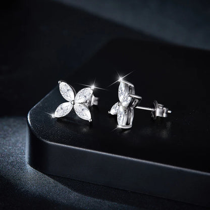 דניאלה | עגילי מוסונייט מרקיז יוקרתיים