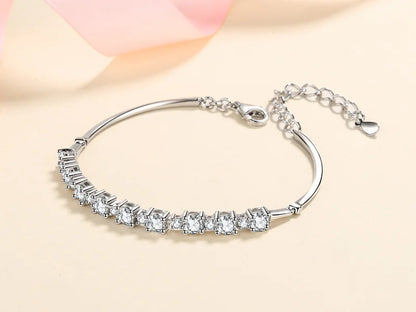 לירון | צמיד בנגל מוסונייט טרנדי