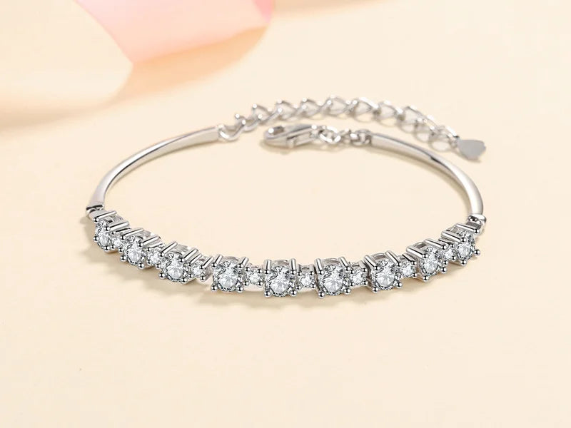 לירון | צמיד בנגל מוסונייט טרנדי