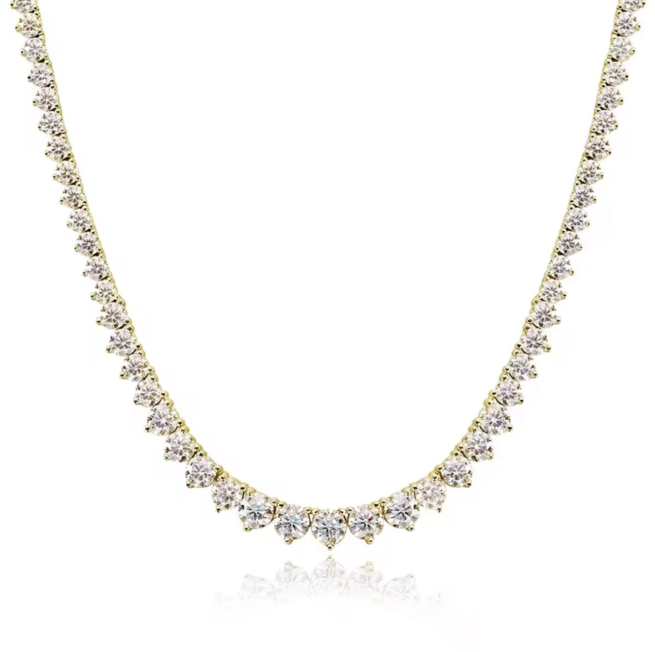 סמא | שרשרת קולייר מוסונייט מדורגת