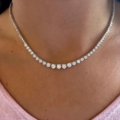 סמא | שרשרת קולייר מוסונייט מדורגת