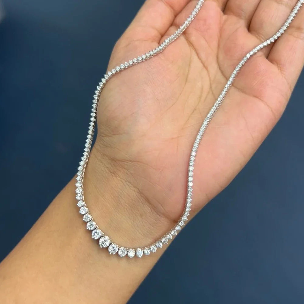 סמא | שרשרת קולייר מוסונייט מדורגת