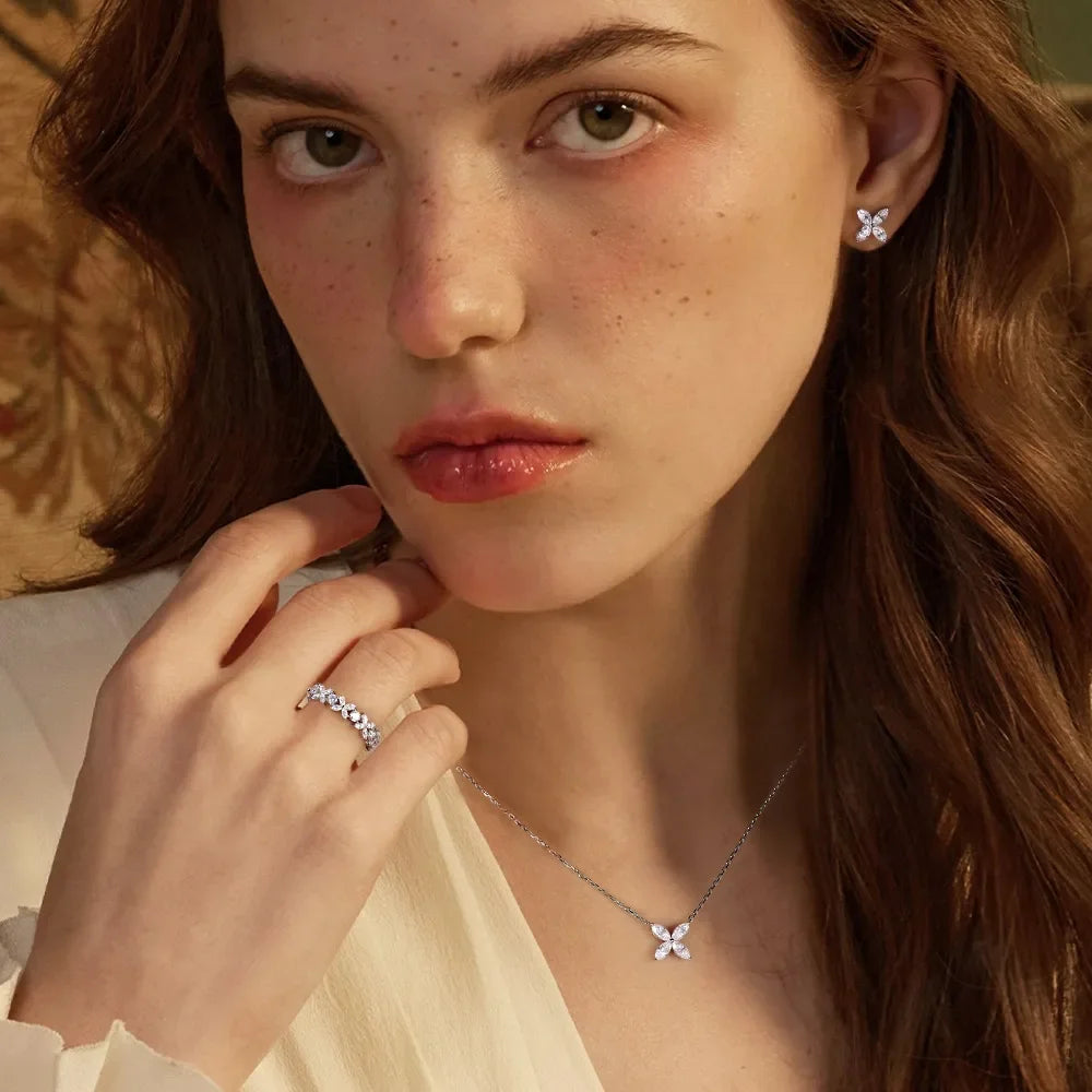 נור | שרשרת מואיסנייט יוקרתית