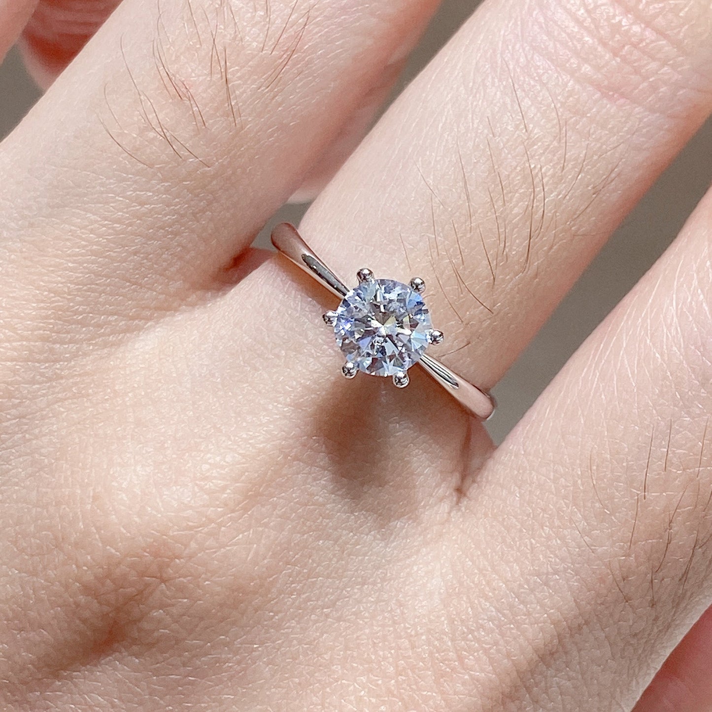 אלמארה | טבעת מוסונייט קלאסית