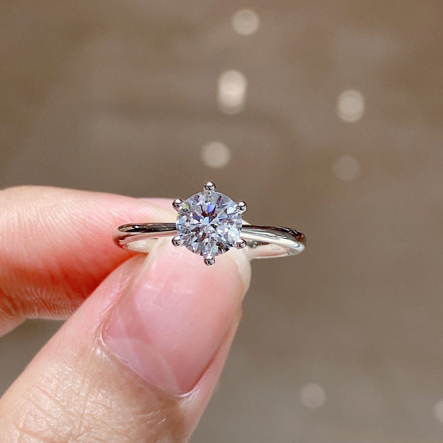 אלמארה | טבעת מוסונייט קלאסית