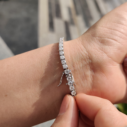 נטע | צמיד טניס מואסנייט 3 מ"מ