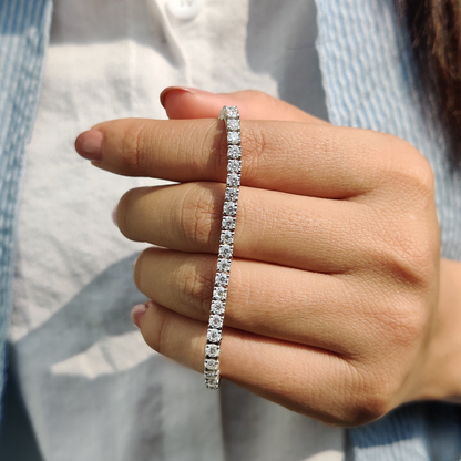 נטע | צמיד טניס מואסנייט 3 מ"מ