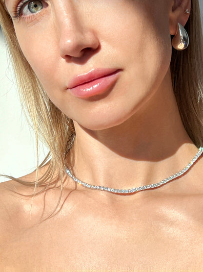 קורל | שרשרת טניס מוסונייט 3 מ״מ